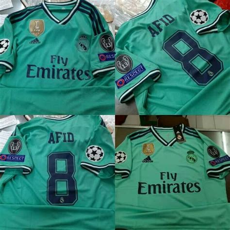 Jual Jersey Baju Bola Real Madrid Rd Third Patch Ucl Pasang Sablon