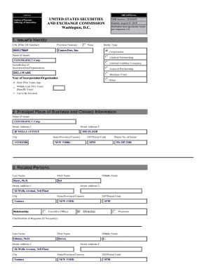 Fillable Online Form D Investor Relations Fax Email Print Pdffiller