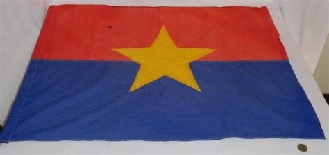 Rare Vintage Captured Viet Cong Vc Flag National Liberat