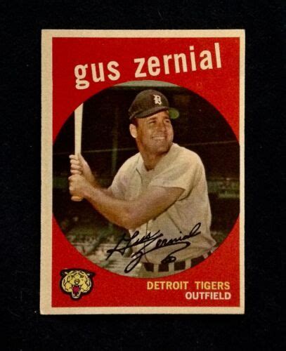 1959 Topps Baseball 409 Gus Zernial Detroit Tigers EX EX MT FREE SHIP