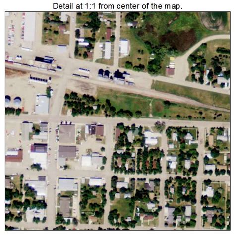 Aerial Photography Map of Maddock, ND North Dakota