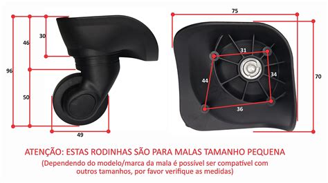 Kit Rodinhas De Mala Girat Ria Para Reposi O Base