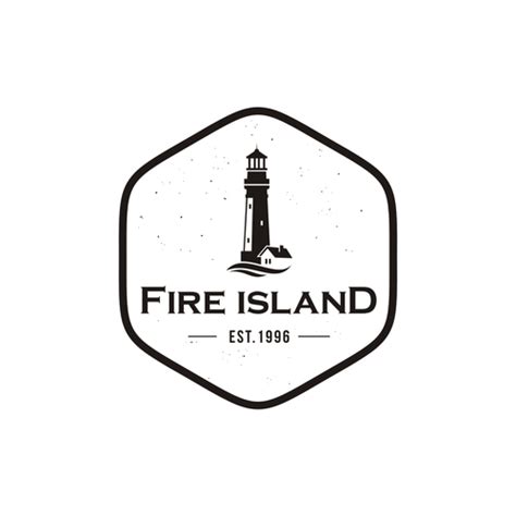 Created a hip logo to represent Fire Island NY bohemian summer travel ...