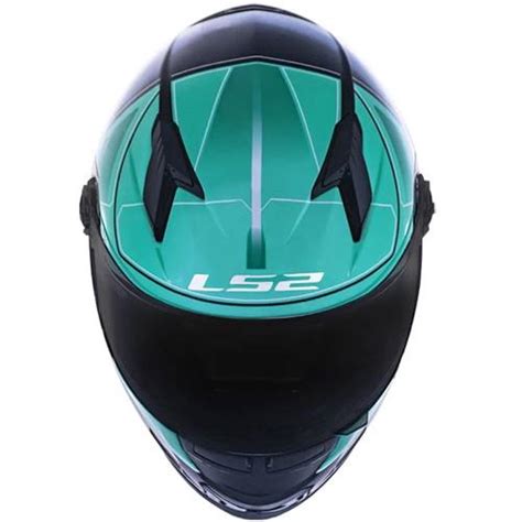 Capacete LS2 FF358 Ultra Preto Verde Grid Motors