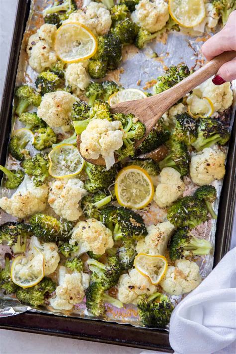 Crispy Roasted Broccoli And Cauliflower Spoonful Of Flavor