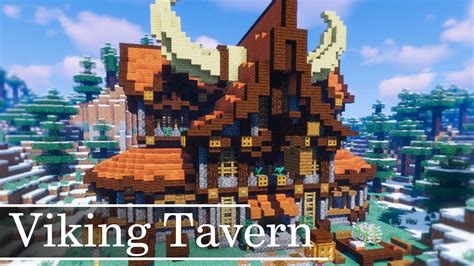 Minecraft Viking Tavern Cinematic Build Timelapse Youtube