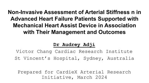 Non Invasive Assessment Of Arterial Stiffness In Advanced Heart Failure