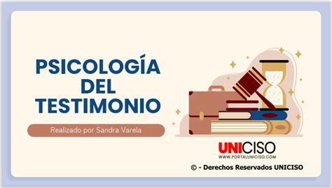 Psicolog A Del Testimonio Portal Uniciso