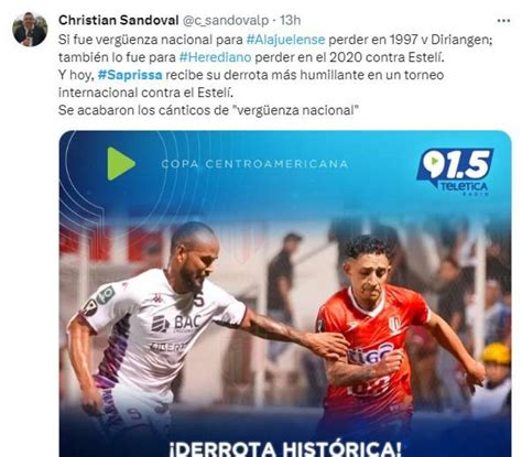 Lo Que Dice La Prensa De Costa Rica Tras La Ca Da Del Saprissa Ante El