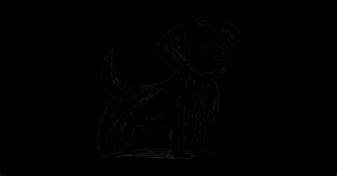 Simple Stick Figure Drawing Of A Dog In Black Iink Stick Figure Dog