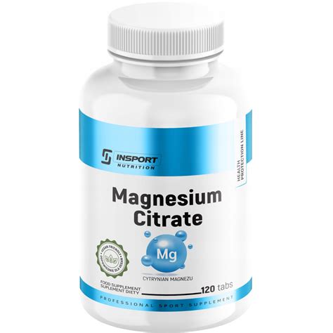 MAGNESIUM CITRATE 120t MAGNEZ CYTRYNIAN MAGNEZU SKURCZE ZMĘCZENIE