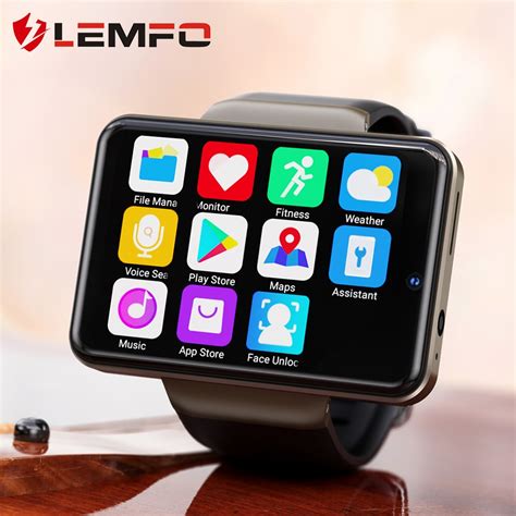 Lemfo Dm Smart Watch Men G Android Dual Camera Mah Battery