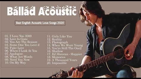 Best English Acoustic Love Songs 2021 Greatest Hits Ballad Acoustic