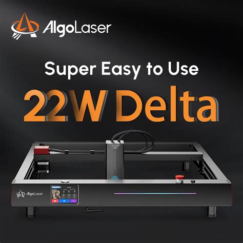 Algolaser Delta W Diode Laser Engraver With Inch Touchscreen Wood