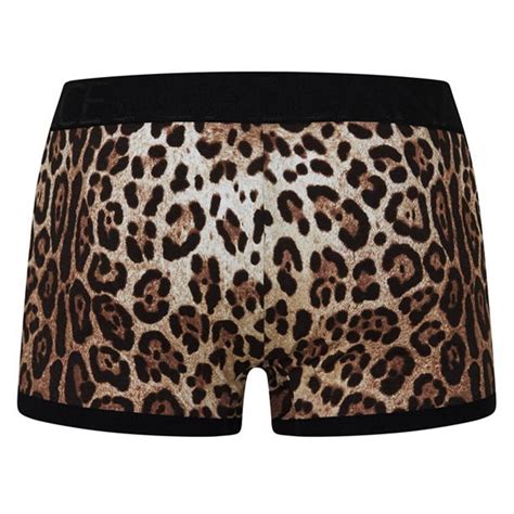 Dolce And Gabbana Leopard Print Boxers Men Boxer Briefs Flannels