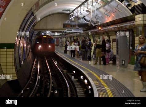 Piccadilly Circus Underground Station Bakerloo Line London Stock Photo