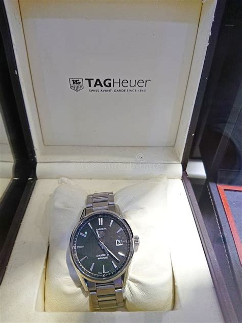 Singapore :Tag Heuer watch editorial stock image. Image of sale - 96712324