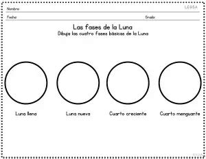 Fases de la Luna explicación fácil para niños LEGSA Fases de la