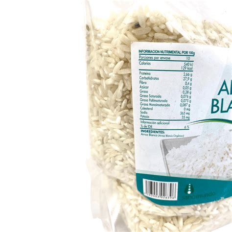 Arroz Blanco Orgánico Bolsa 1 kg Sanomundo