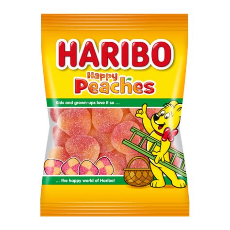 Haribo Peaches Peg Bag 5oz 142g 12ct