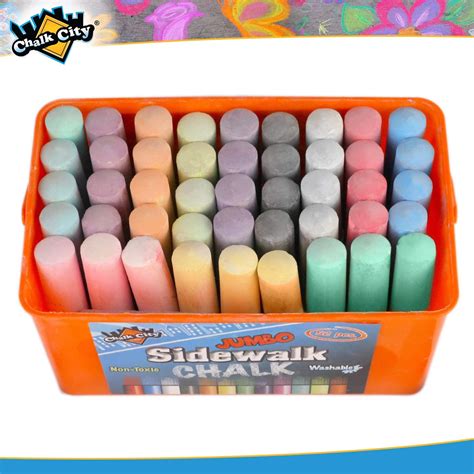 Buy Chalk City Sidewalk Neon Chalk For Kids Washable Outdoor Jumbo