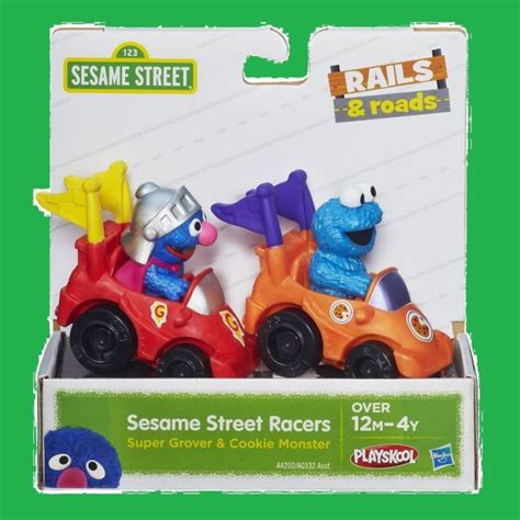 Playskool Sesame Street Racers Super Grover And Cookie Monster Shi M9 For Sale Online Ebay