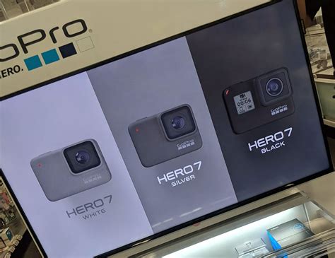 Updated Specs List Of Gopro Hero 7 Cameras Black White Silver