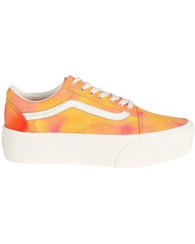 Orange Vans Sneakers For Women Lyst