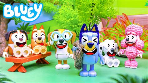 Bluey Bingo And Friends Playdate 🌳🌲🌳🎈🎈 Pretend Play With Bluey Toys Youtube