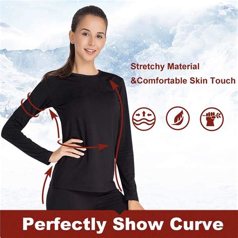 Mancyfit Thermal Underwear For Women Long Johns Set Fleece Lined Ultra Soft Clothing Sets