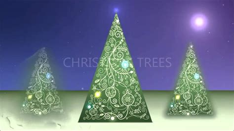 Christmas Trees Motion Graphics Youtube