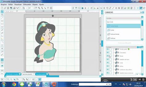 Silhouette Studio 3 e a função CAMADAS Camadas Ideias Aulas
