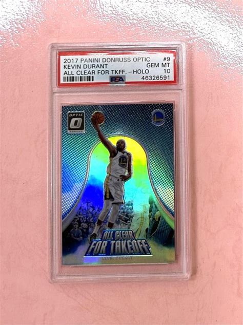 一元起標 2019 Donruss Optic Kevin Durant HOLO 銀亮 特卡 PSA 10 Yahoo奇摩拍賣