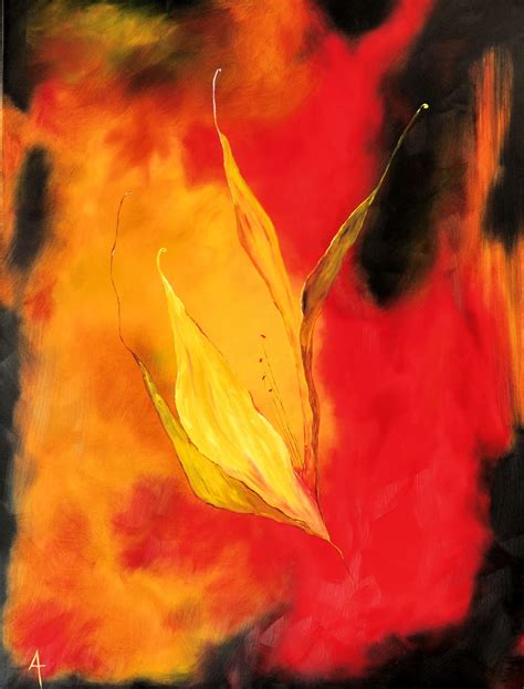 Daily Painters Abstract Gallery Bud Within Abstract Flower Oil