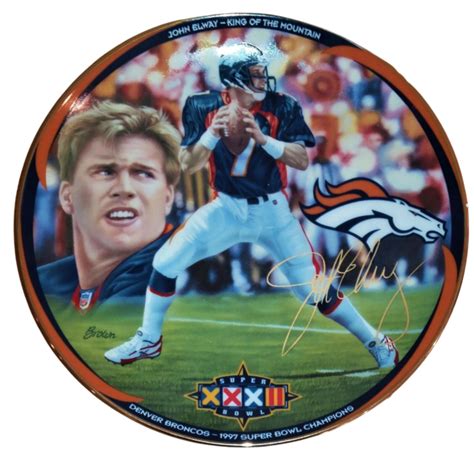 John Elway Super Bowl Champion Collector Plate 12584a D4050 Ebay