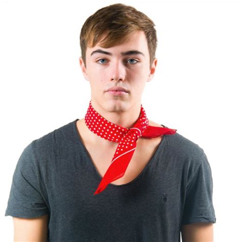 Red White Polka Dot Bandana Neckerchief From Ties Planet Uk