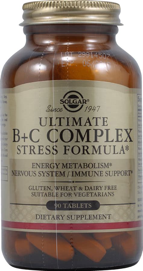 Solgar Ultimate B And C Complex Stress Formula 90 Tablets Vitacost