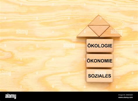 Sustainability With Ecology Economy And Social Issues Stock Photo Alamy