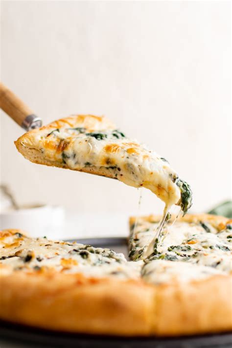 Spinach Alfredo Pizza Yellow Bliss Road