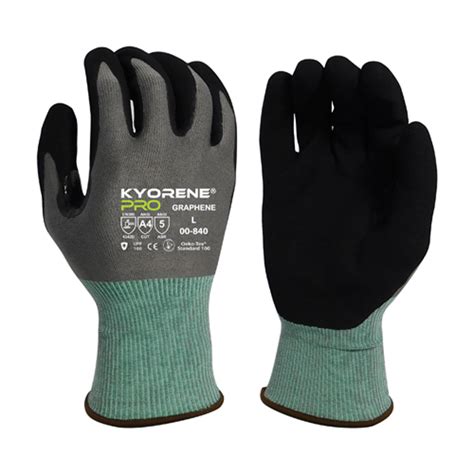 Tenet Solutions Kyorene Pro Graphene Cut Resistant Gloves W Hct Micro Foam Nitrile Palm