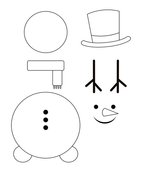 Christmas Snowman 10 Free Pdf Printables Printablee