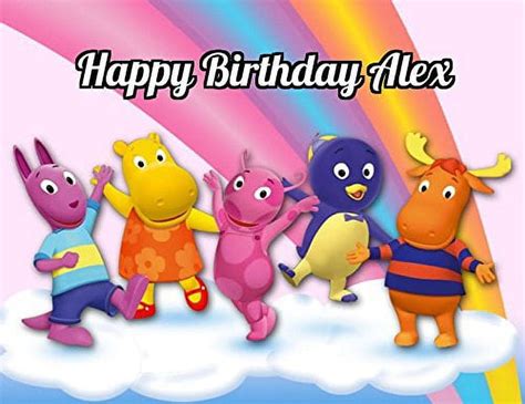 Personalized Backyardigans Edible Cake Topper Sheet For Birthday Party