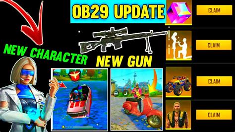 Free Fire Ob29 Update Ob29 New Character Ob29 New Gun Ob29 New Pet