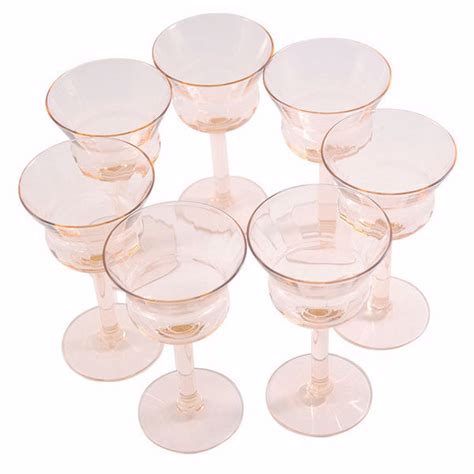 Vintage Pink Flared Lip Cocktail Glasses The Hour