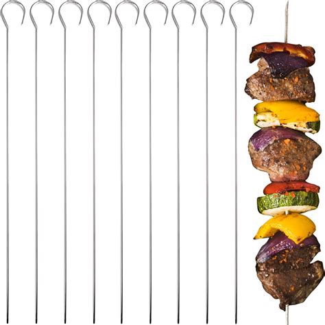 Amazon Honshen Inch Metal Barbecue Skewers Stainless Steel