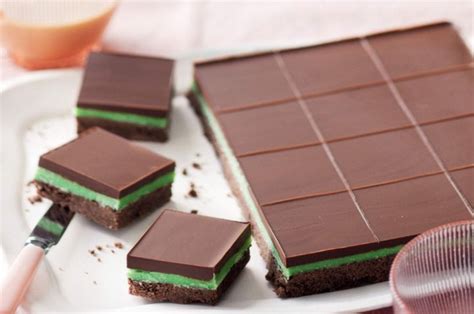 Luxuriously Classic Chocolate Peppermint Slice No Bake Recipe