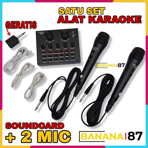 Jual Satu Set Lengkap Alat Karaoke Bluetooth Audio Usb External