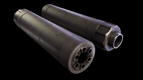 3d Model Aac Ti Rant 45s Suppressor Vr Ar Low Poly Cgtrader