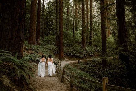 Hoyt Arboretum Elopement Wedding On The Redwood Deck