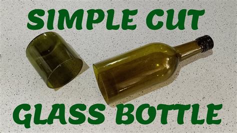 How To Cut Glass Bottle Diy Youtube